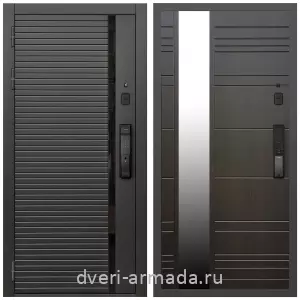 Двери МДФ для квартиры, Умная входная смарт-дверь Армада Каскад BLACK МДФ 10 мм Kaadas K9 / МДФ 16 мм ФЛЗ-Сити Венге