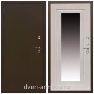 Парадные, Дверь входная уличная в дом Армада Термо Молоток коричневый/ МДФ 16 мм ФЛЗ-120 Дуб белёный