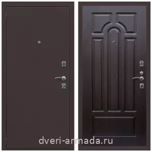 Входные двери с тремя петлями, Дверь входная Армада Комфорт Антик медь / МДФ 6 мм ФЛ-58 Венге