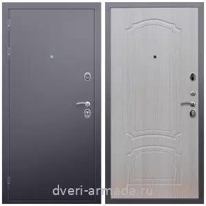 МДФ гладкая, Дверь входная Армада Люкс Антик серебро / МДФ 6 мм ФЛ-140 Дуб беленый с хорошей шумоизоляцией квартирная