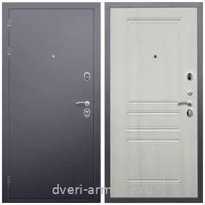 Входные двери 880 мм, Недорогая дверь входная в квартиру Армада Люкс Антик серебро / МДФ 6 мм ФЛ-243 Лиственница беж