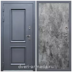 Уличные двери для коттеджа, Дверь входная уличная в дом Армада Корса / МДФ 6 мм ПЭ Цемент темный