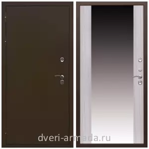 Утепленные для частного дома, Дверь входная уличная в дом Армада Термо Молоток коричневый/ МДФ 16 мм СБ-16 Сандал белый