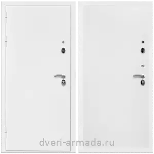 Современные входные двери, Дверь входная Армада Оптима Белая шагрень / МДФ 10 мм Гладкая Белый матовый