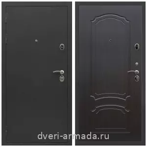 Черные входные двери, Металлическая дверь входная Армада Престиж Черный крокодил / МДФ 6 мм ФЛ-140 Венге
