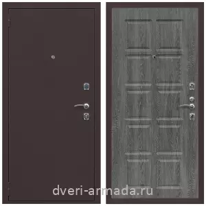 Входные двери толщиной 60 мм, Дверь входная Армада Комфорт Антик медь / МДФ 10 мм ФЛ-38 Дуб Филадельфия графит