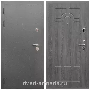 Входные двери 960 мм, Дверь входная Армада Оптима Антик серебро / МДФ 6 мм ФЛ-58 Дуб Филадельфия графит