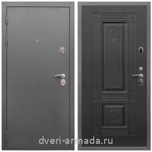 Взломостойкие входные двери 1.5, Дверь входная Армада Оптима Антик серебро / МДФ 6 мм ФЛ-2 Венге