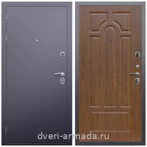 Современные входные двери, Дверь входная в квартиру Армада Люкс Антик серебро / МДФ 6 мм ФЛ-58 Морёная береза с шумоизоляцией эконом с МДФ панелями