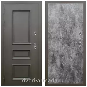 Уличные двери для коттеджа, Дверь входная уличная в дом Армада Фаренгейт / МДФ 6 мм ПЭ Цемент темный