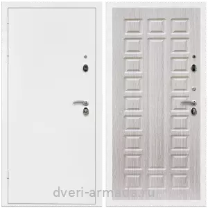 Входные двери толщиной 1.5 мм, Дверь входная Армада Оптима Белая шагрень / МДФ 16 мм ФЛ-183 Сандал белый