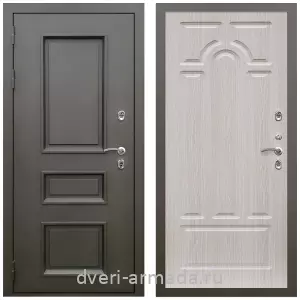 Тамбурные двери, Дверь входная уличная в дом Армада Фаренгейт / МДФ 6 мм ФЛ-58 Дуб беленый для загородного дома