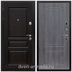Двери МДФ для квартиры, Дверь входная Армада Премиум-Н МДФ 16 мм ФЛ-243 Венге / МДФ 6 мм ФЛ-138 Дуб Филадельфия графит