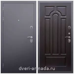 Входные двери с тремя петлями, Дверь входная Армада Люкс Антик серебро / МДФ 6 мм ФЛ-58 Венге от завода в частный дом уличная