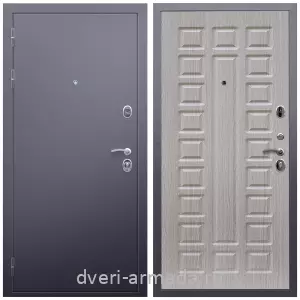 Одностворчатые входные двери, Дверь входная Армада Люкс  Антик серебро / МДФ 16 мм ФЛ-183 Сандал белый