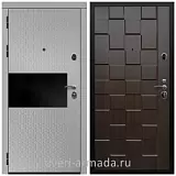 Дверь входная Армада Престиж Черная шагрень МДФ 16 мм Милк рикамо софт / ОЛ-39 Эковенге