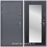 С зеркалом и шумоизоляцией, Дверь входная Армада Лондон 2 Антик серебро / ФЛЗ пастораль Венге